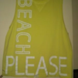 Yellow sleeveless tank top